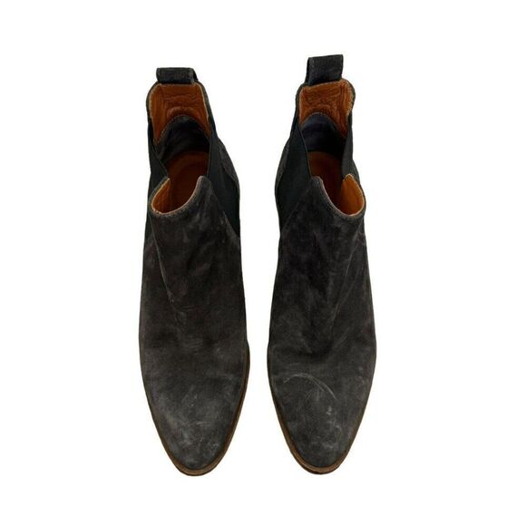 Everlane Womens Gray Suede Leather Pointed Toe Western Ankle Boot Sz 7.5 - Picture 4 of 8